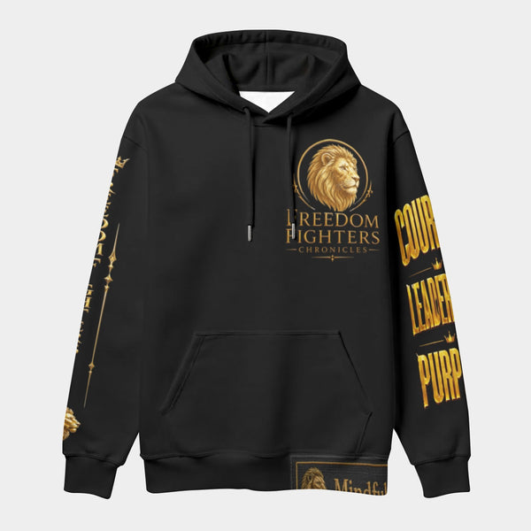 All-Over Print Thick Fleece Pullover Hoodie