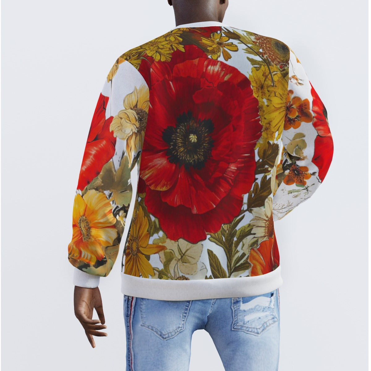 Floral Tribute Freedom Fighters Classic Pullover Sweater (Faster Delivery Time)