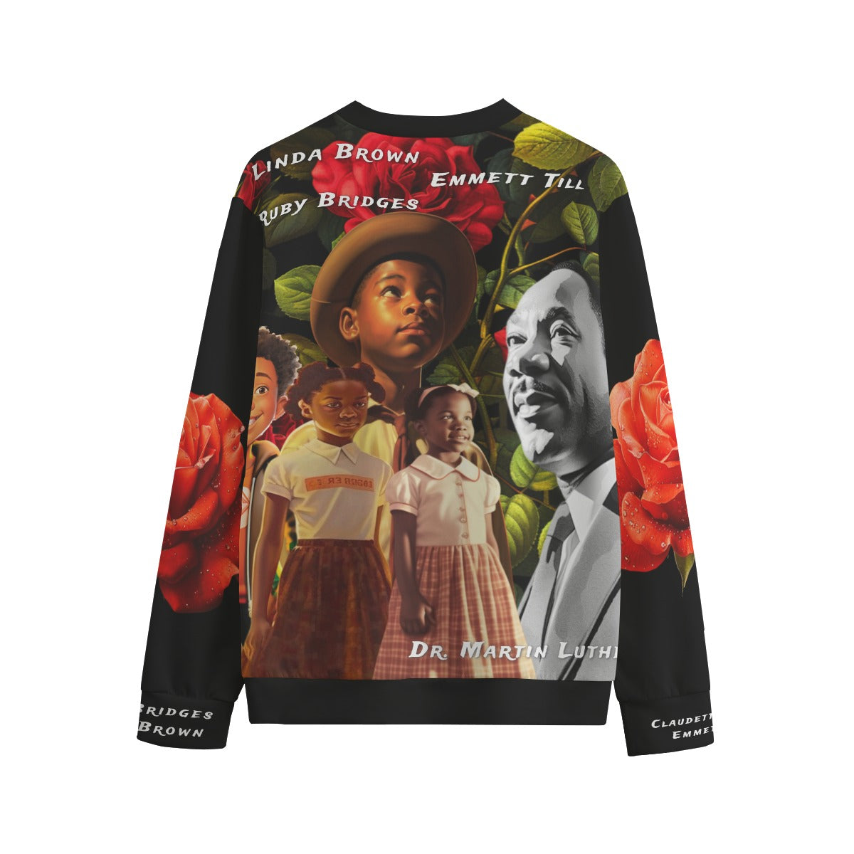 Freedom Fighter Rose-Inspired Cotton Unisex Sweatshirt