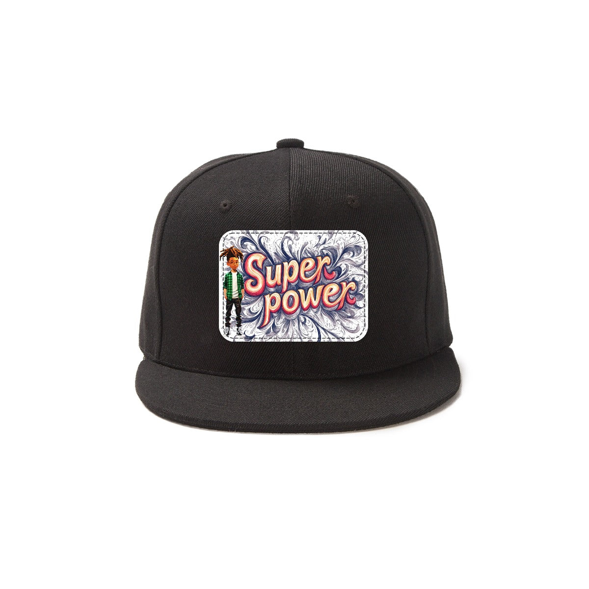 Superpower Black Baseball Cap