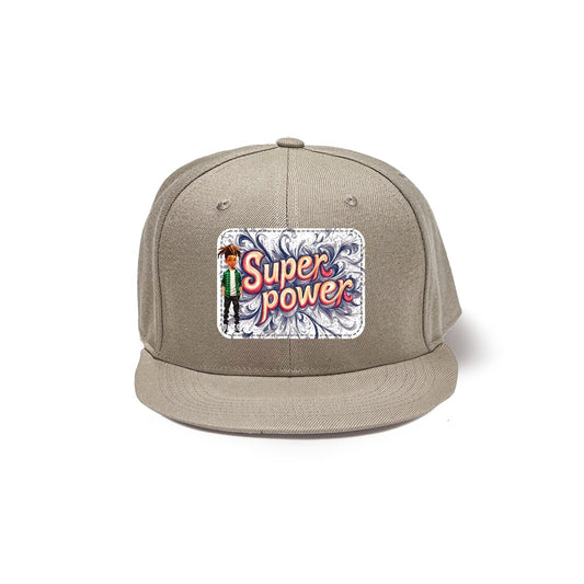 Superpower Black Baseball Cap